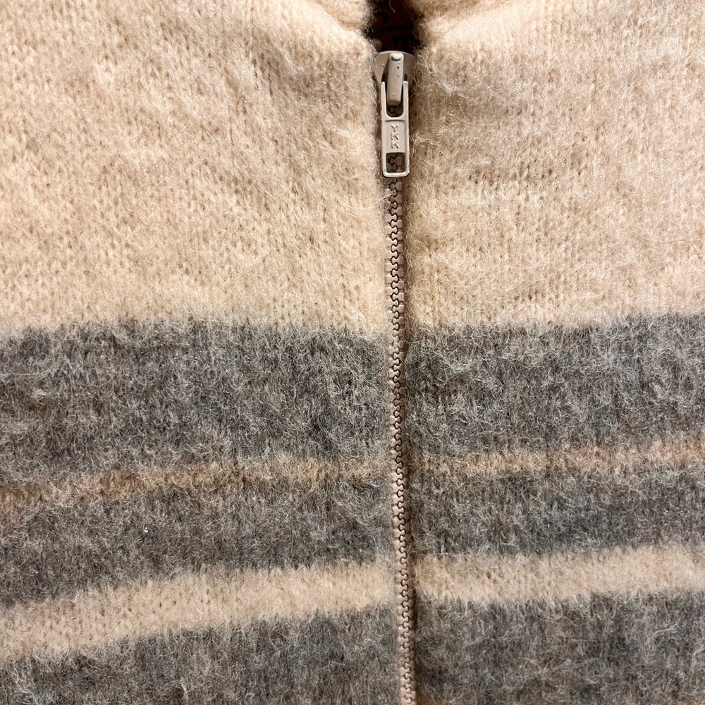 Vintage Amazing 100% Wool Sweater Vest From Caldwell For TipTop Sz S Zip front - Picture 6 of 13